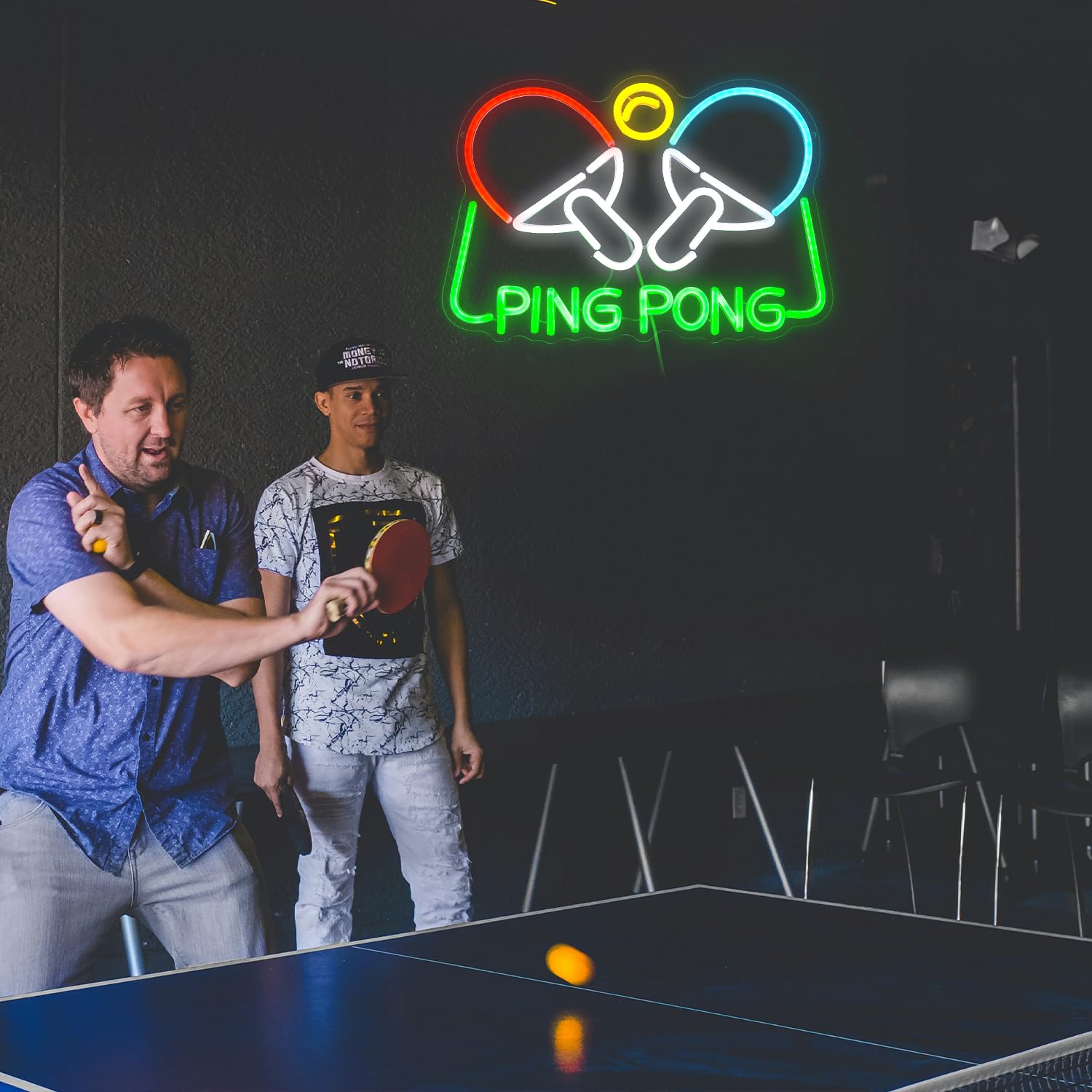 Playing Table Tennis